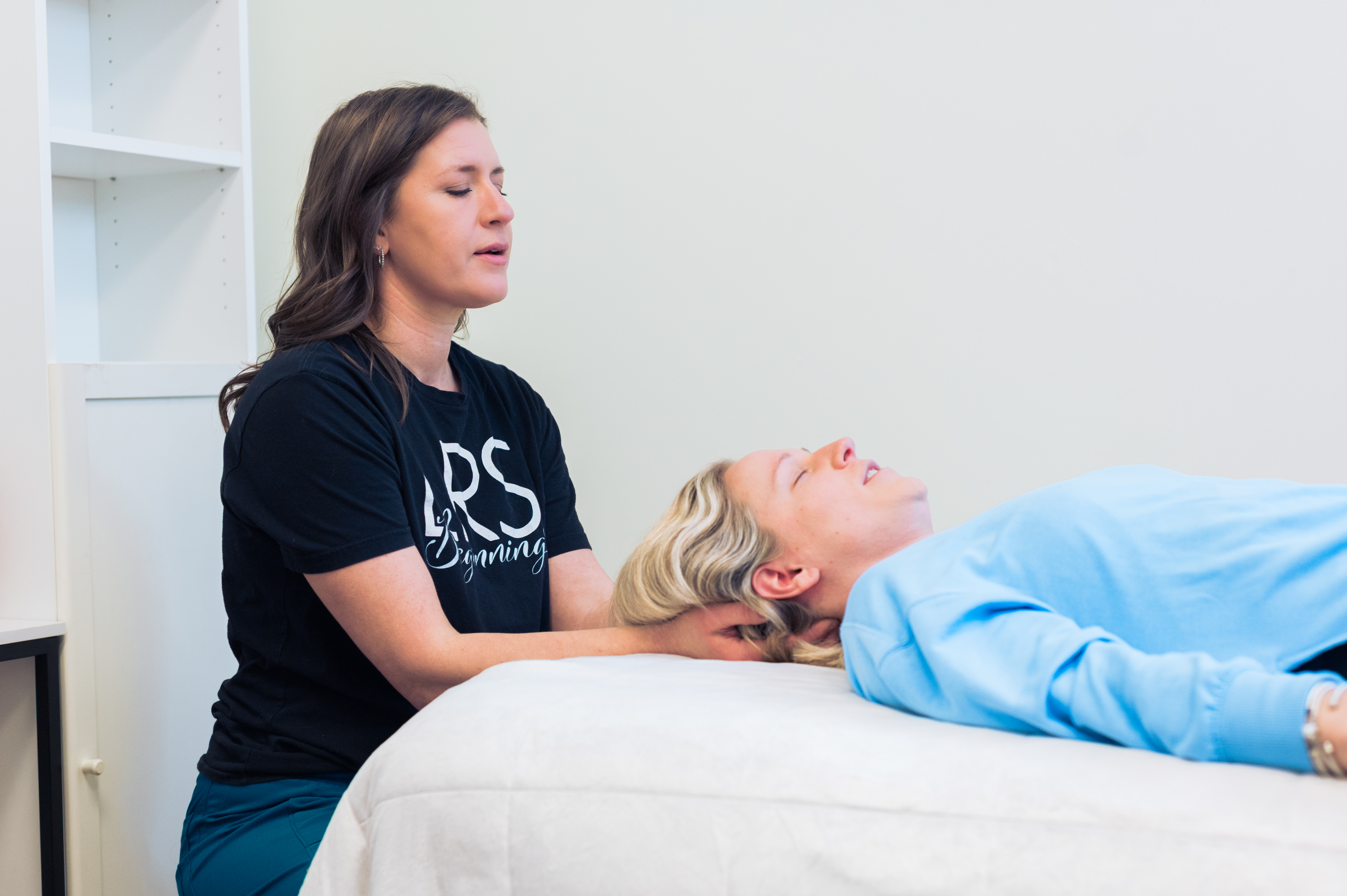 Woman receiving holistic wellness care